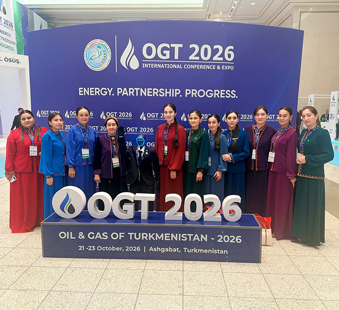 Döwlet gullugy akademiýasynyň talyplary «OGT 2026» halkara sergisine gatnaşdylar